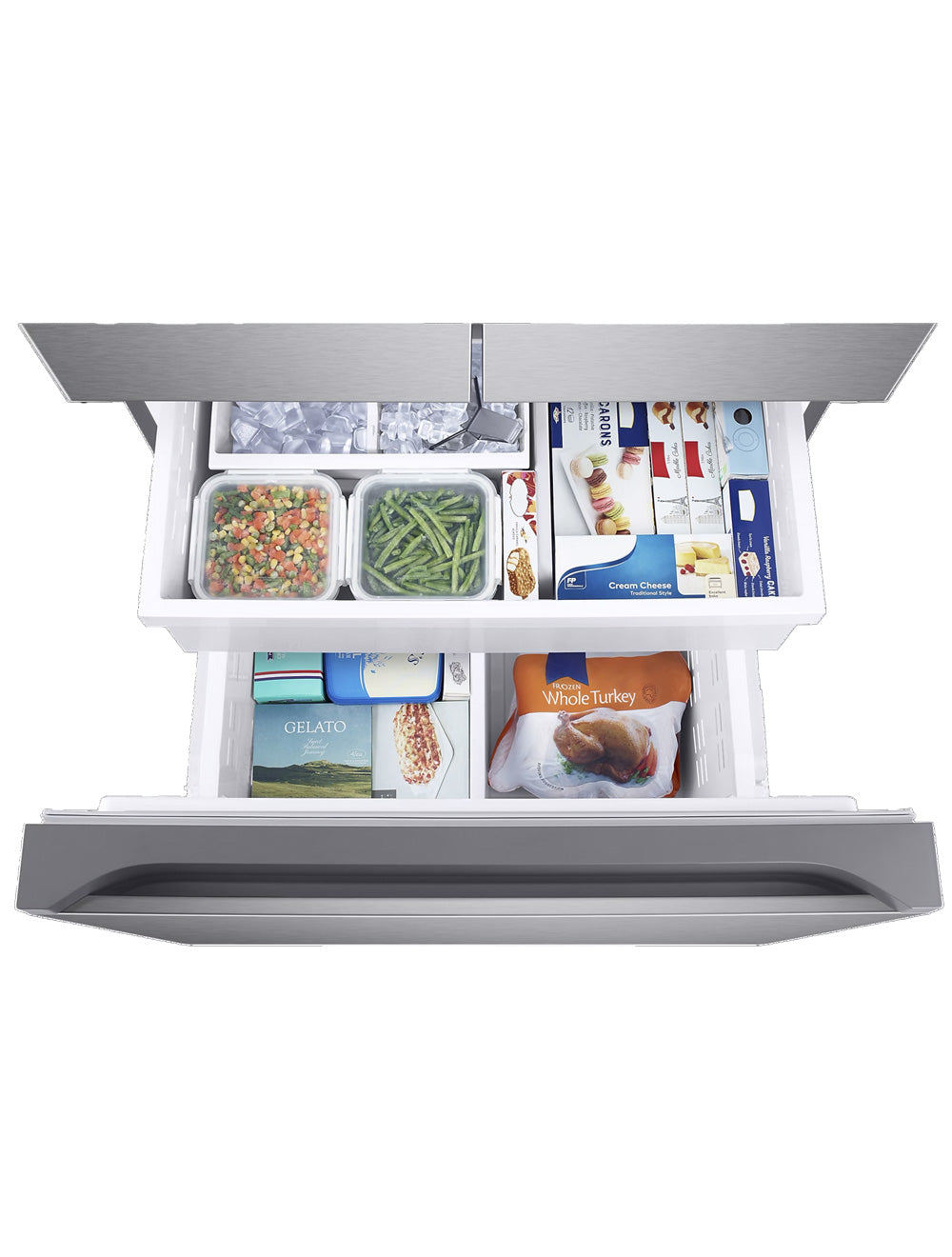 Réfrigérateur portes françaises Inox 33po