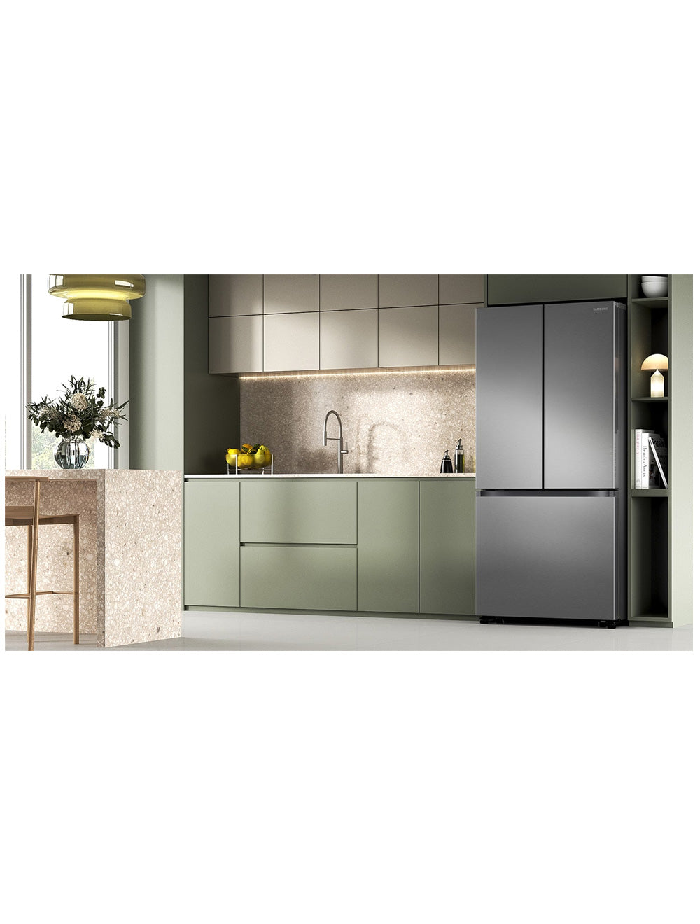 Réfrigérateur portes françaises Inox 33po