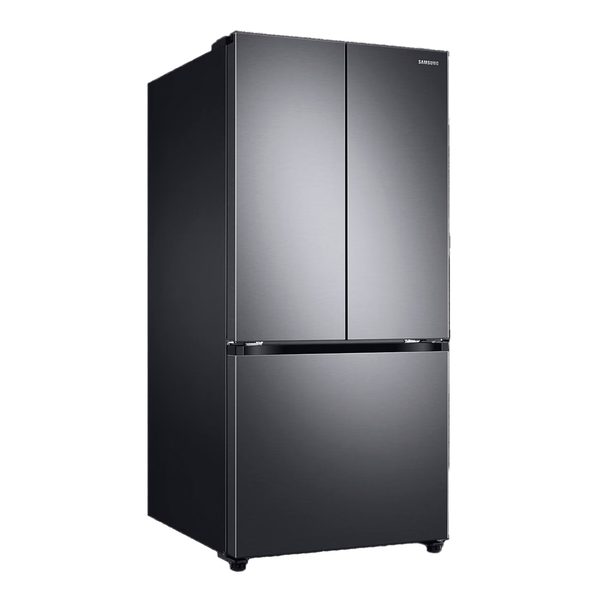 Réfrigérateur portes françaises Inox noir 33po