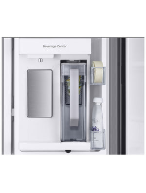 Réfrigérateur portes françaises Inox noir 33po