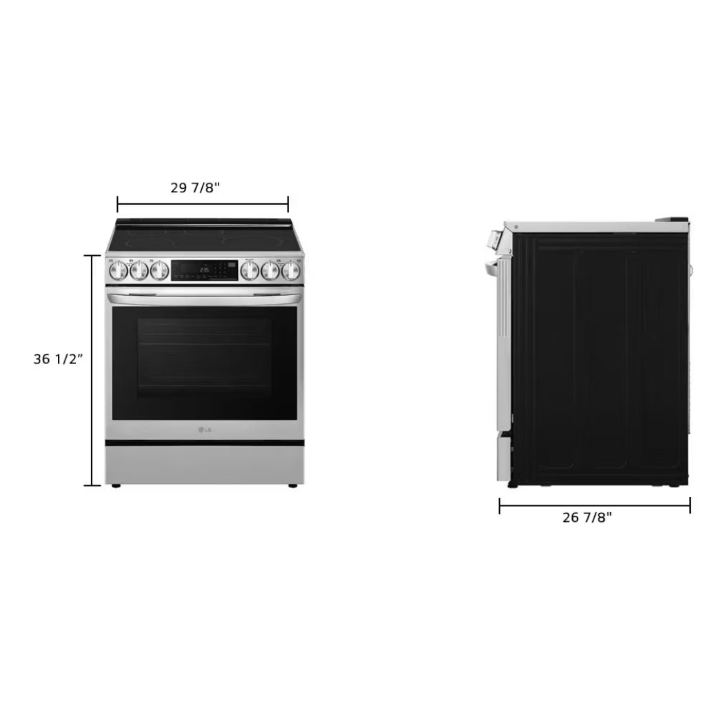 Cuisinière à induction encastrable 30 po Inox - Air Fry & InstaView®