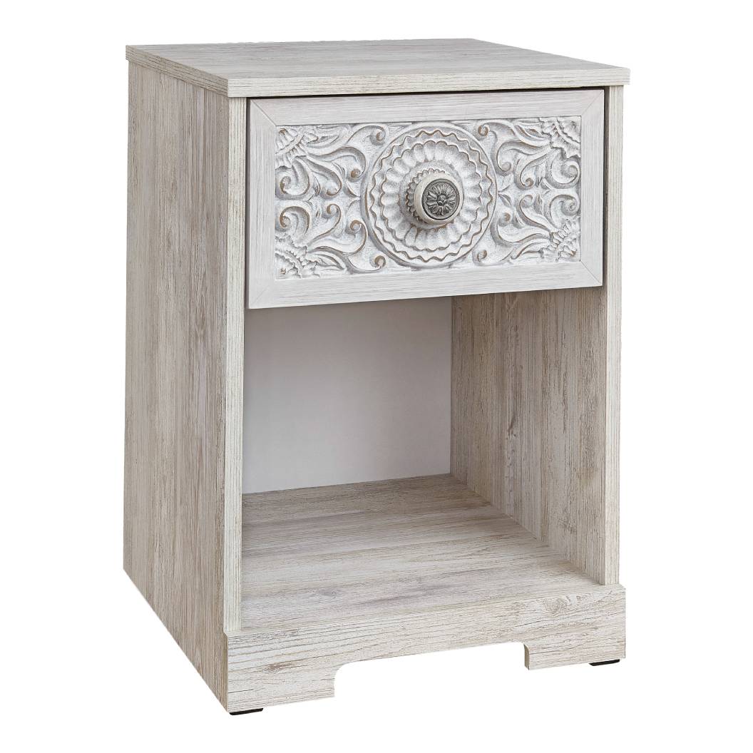 Table de chevet Blanc antique en bois - Paxberry