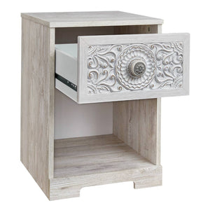 Table de chevet Blanc antique en bois - Paxberry