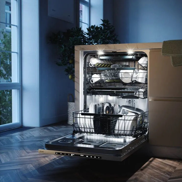Lave-vaisselle XXL encastrable 24 po. 42 dBA Inox avec Turbo Combi Drying™