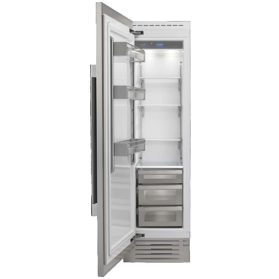 Réfrigérateur colonne encastrable 24 po, 13 pi³ Inox - Charnière gauche