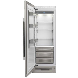 Réfrigérateur sans congélateur encastrable 30 po, 17,4 pi³ Inox avec Système Total No Frost