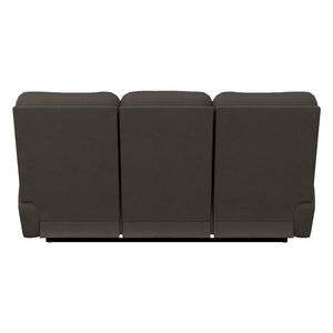 Sofa inclinable motorisé en cuir gris foncé avec ports USB intégrés - Trouper