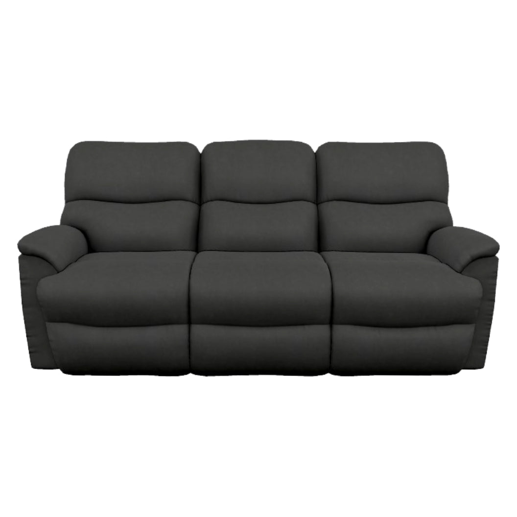 Sofa inclinable aspect cuir noir - Trouper