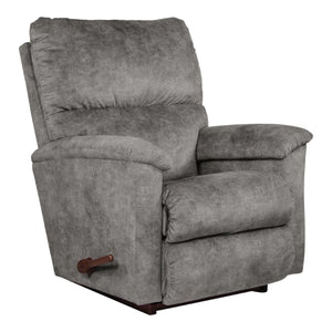 Fauteuil berçant et inclinable en tissu gris - Brooks