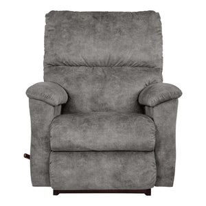 Fauteuil berçant et inclinable en tissu gris - Brooks
