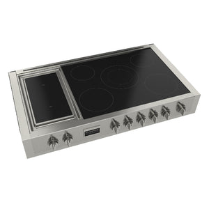 Dessus de cuisinière à induction Sofia 48 po, Inox avec 7 zones