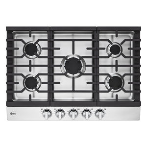 Plaque de cuisson au gaz 30 po. avec 5 brûleurs