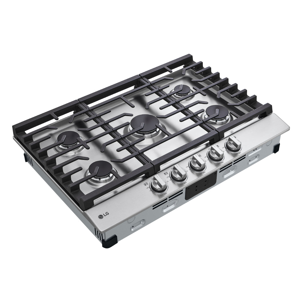 Plaque de cuisson au gaz 30 po. avec 5 brûleurs