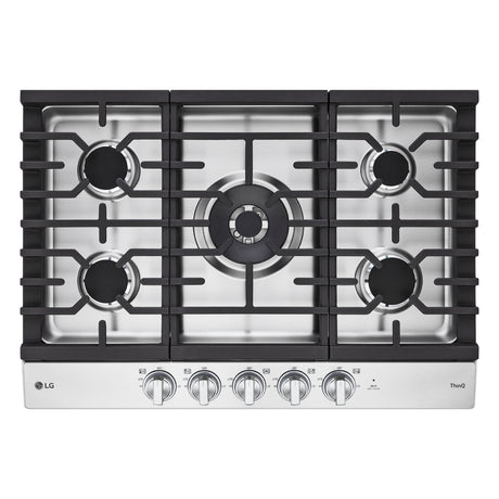 Plaque de cuisson au gaz 30 po. avec 5 brûleurs