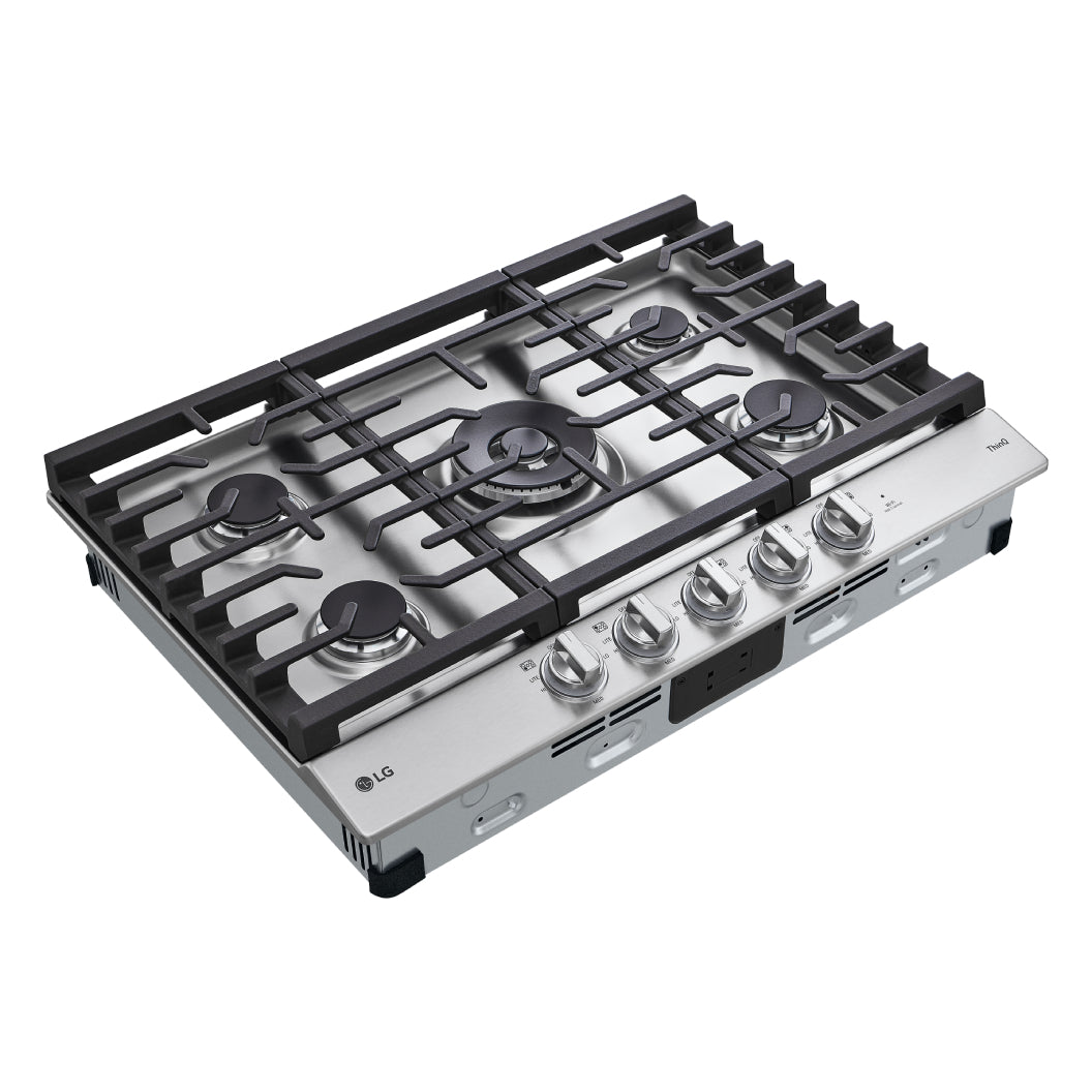 Plaque de cuisson au gaz 30 po. avec 5 brûleurs