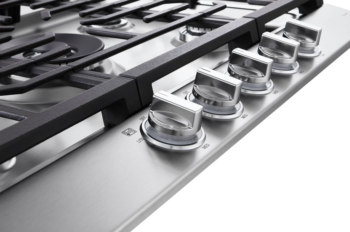 Plaque de cuisson au gaz 30 po. avec 5 brûleurs