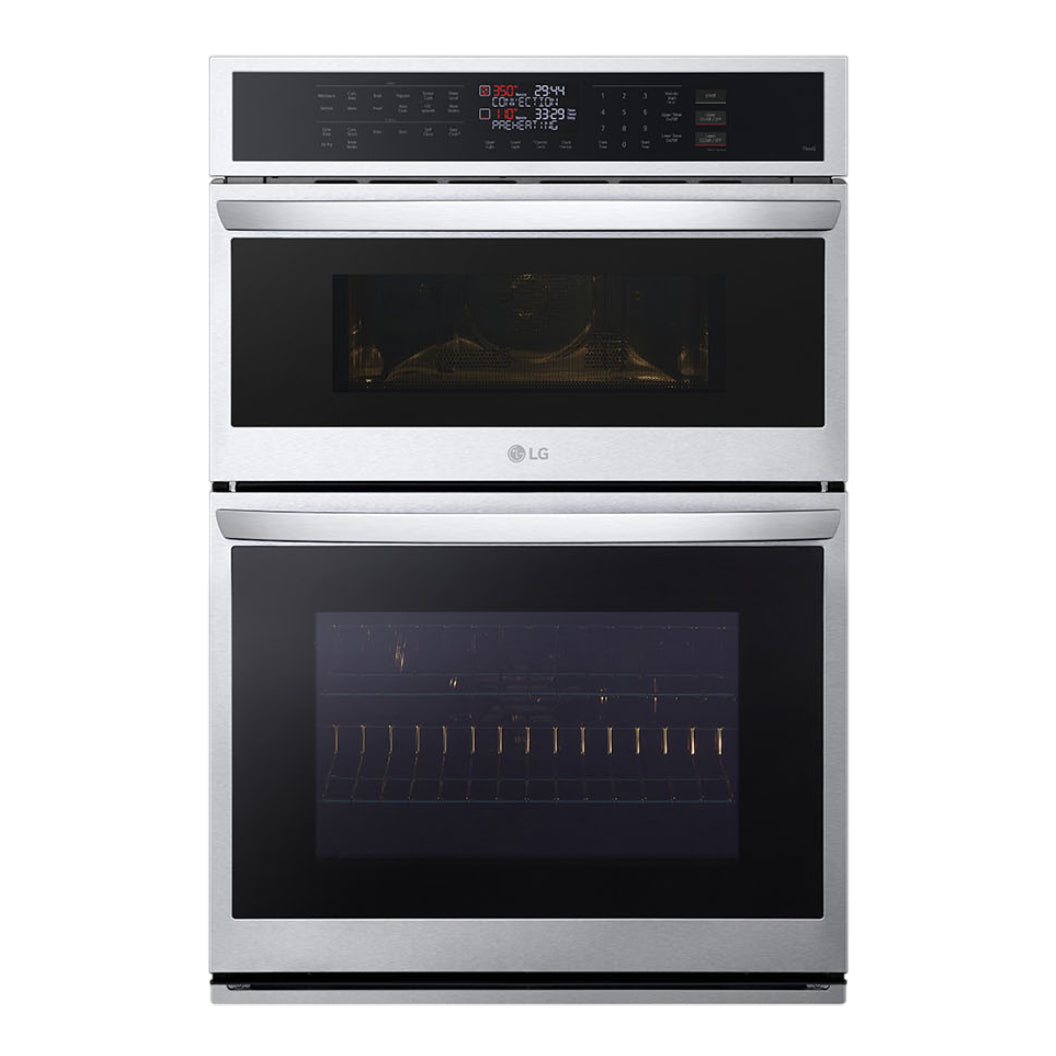 Four mural encastrable combiné intelligent 30 po. Inox
