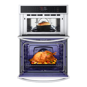 Four mural encastrable combiné intelligent 30 po. Inox