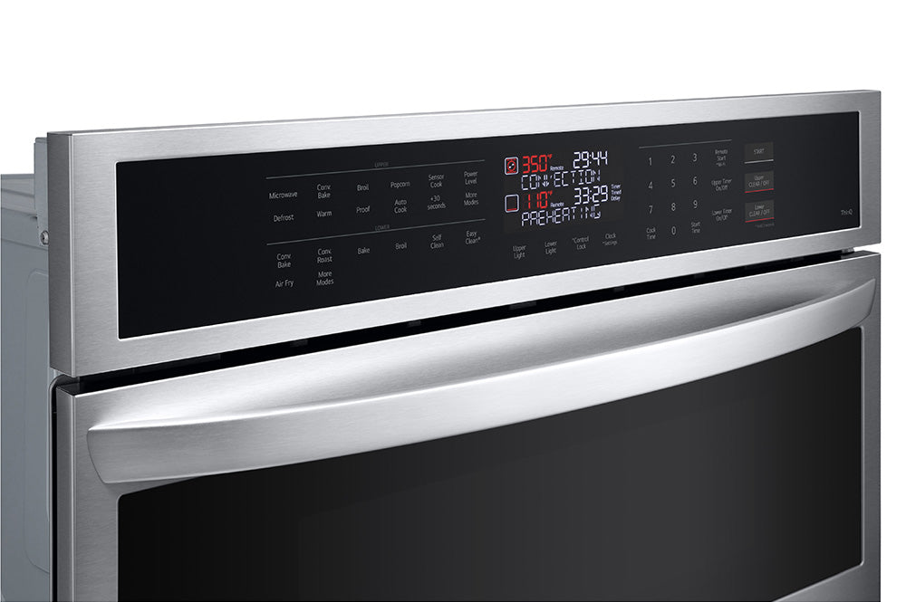 Four mural encastrable combiné intelligent 30 po. Inox