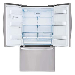 Réfrigérateur à portes françaises 36 po, 28 pi³ Inox avec Distributeur d'eau/glaçons et Wi-Fi