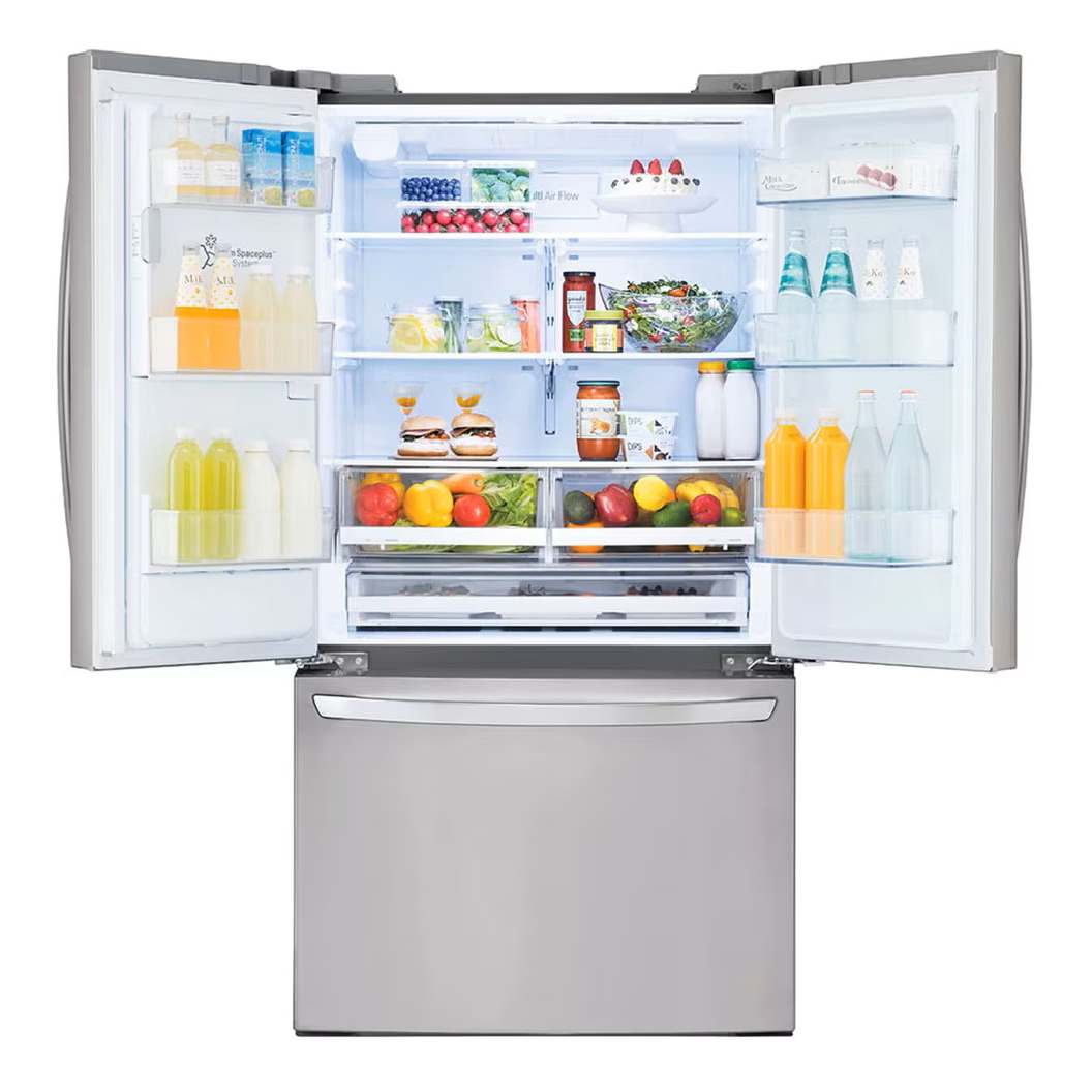 Réfrigérateur à portes françaises 36 po, 28 pi³ Inox avec Distributeur d'eau/glaçons et Wi-Fi