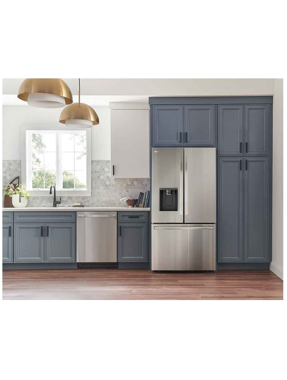 Réfrigérateur portes françaises Inox 36po