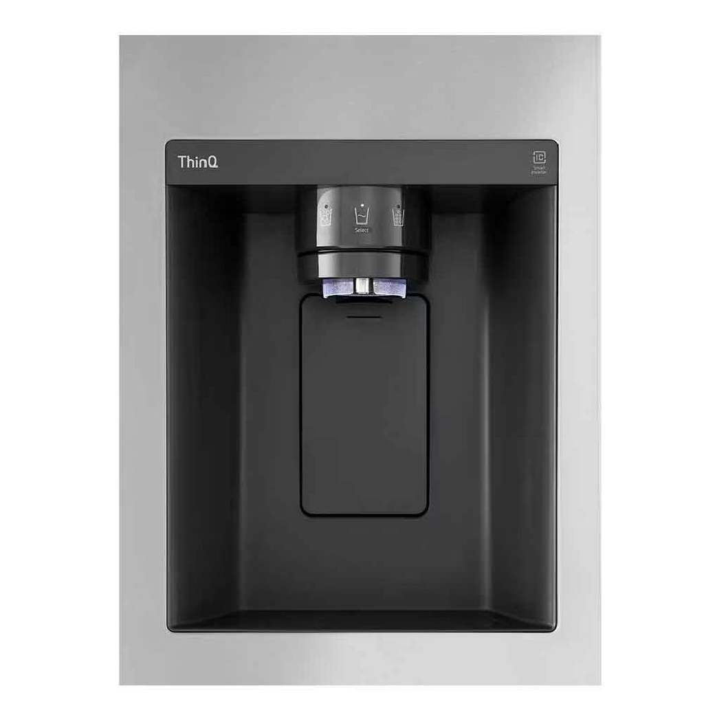 Réfrigérateur porte française à profondeur comptoir 36 po, 24 pi³ à 3 portes Inox avec Wi-Fi et distributeur d'eau et glaçons
