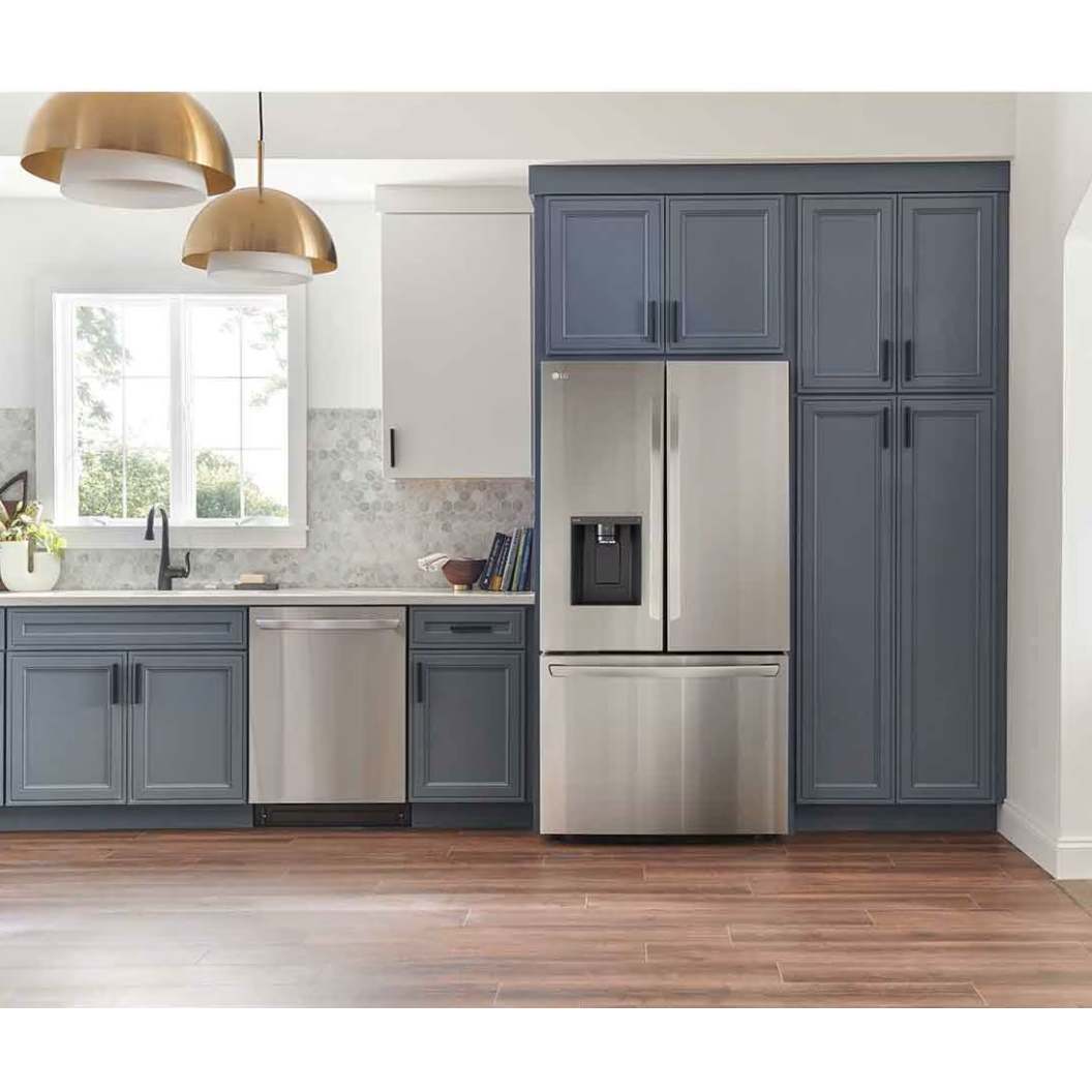 Réfrigérateur porte française intelligent à profondeur de comptoir 36 po, 26 pi³ à 3 portes Inox avec Multi-Air Flow et distributeur d'eau et de glaçons