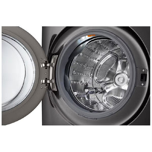 Laveuse frontale 5,8 pi³ silencieuse, acier noir