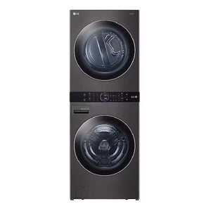 Tour de lavage au gaz 5,2 pi³ / 7,4 pi³ Inox noir avec TurboWash™ et TurboSteam™