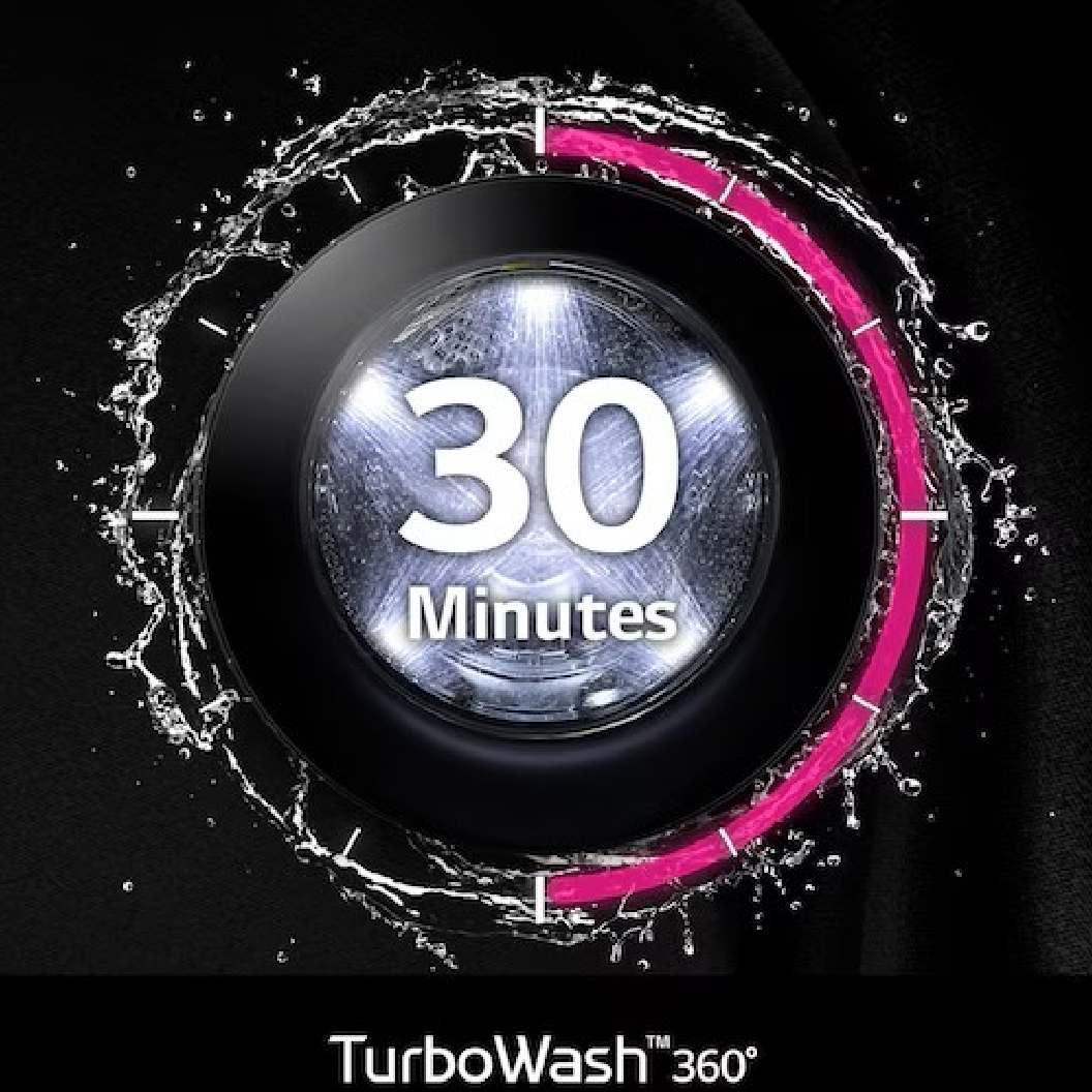 Tour de lavage au gaz 5,2 pi³ / 7,4 pi³ Inox noir avec TurboWash™ et TurboSteam™