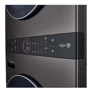 Tour de lavage au gaz 5,2 pi³ / 7,4 pi³ Inox noir avec TurboWash™ et TurboSteam™