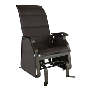 Chaise berçante autobloquante en tissu avec une structure en aluminium - Luxe