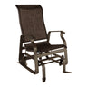 Chaise berçante autobloquante en tissu avec une structure en aluminium