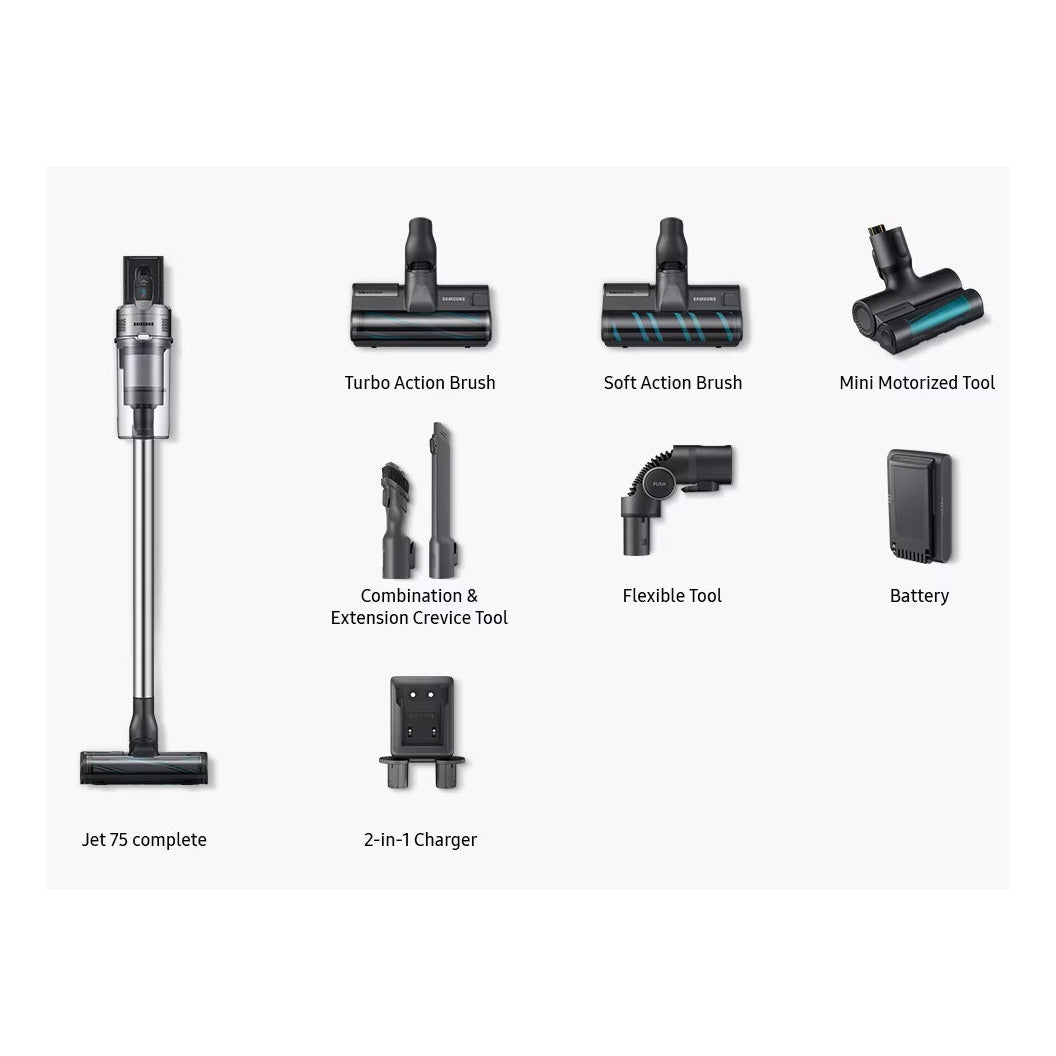 Aspirateur Jet75 complet - Brosse à action Turbo