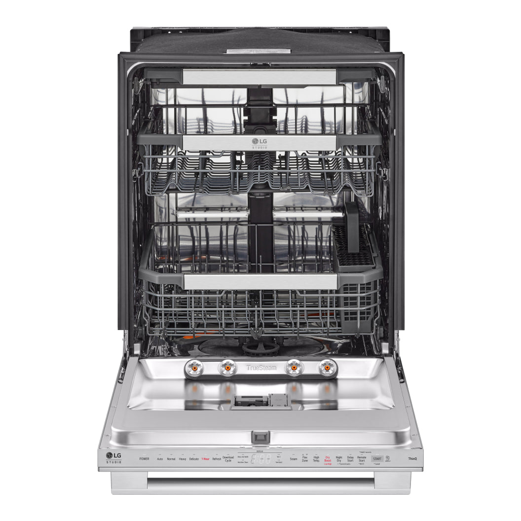 Lave-vaisselle intelligent encastrable 24 po. 40 dBA Inox avec QuadWash™ Pro & TrueSteam™