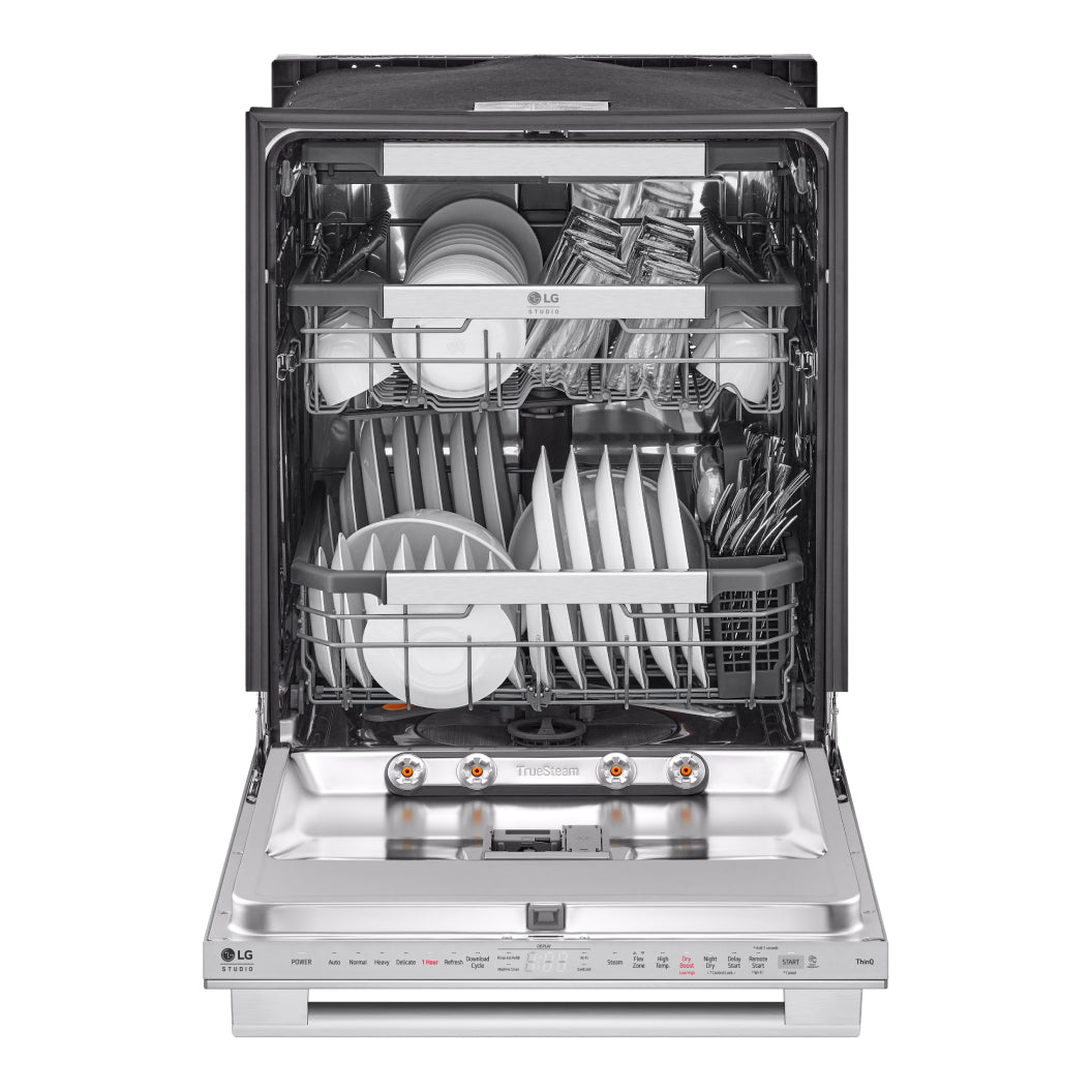 Lave-vaisselle intelligent encastrable 24 po. 40 dBA Inox avec QuadWash™ Pro & TrueSteam™
