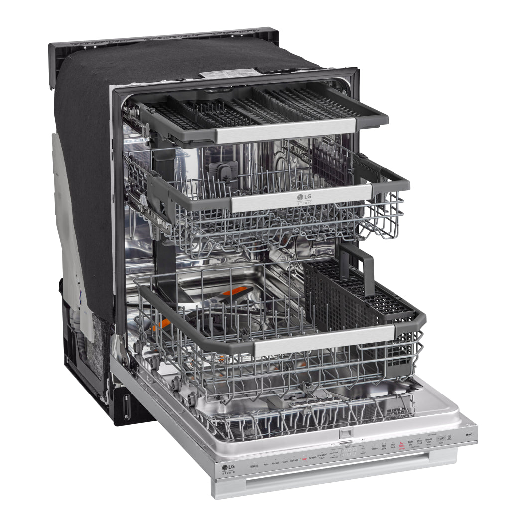 Lave-vaisselle intelligent encastrable 24 po. 40 dBA Inox avec QuadWash™ Pro & TrueSteam™