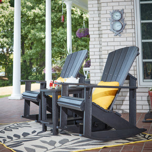 Table d'appoint extérieure en plastique recyclé - Addy T04