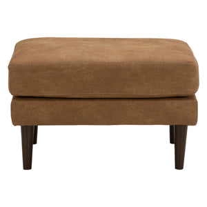 Ottoman Telora en similicuir caramel