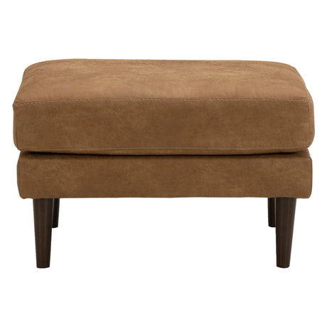 Ottoman Telora en similicuir caramel