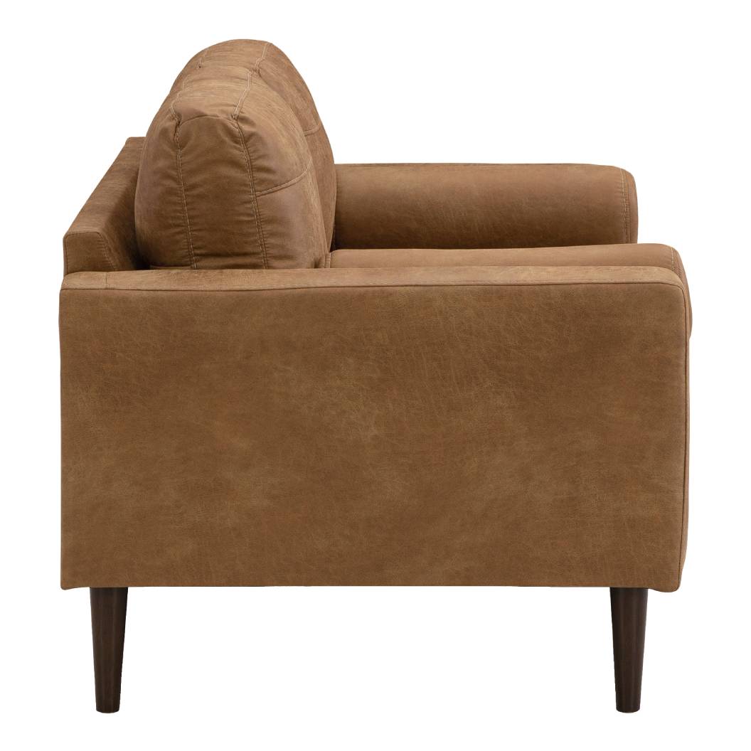 Causeuse caramel simili cuir -Telora