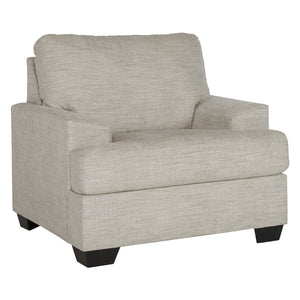 Fauteuil en tissu gris pâle - Vayda