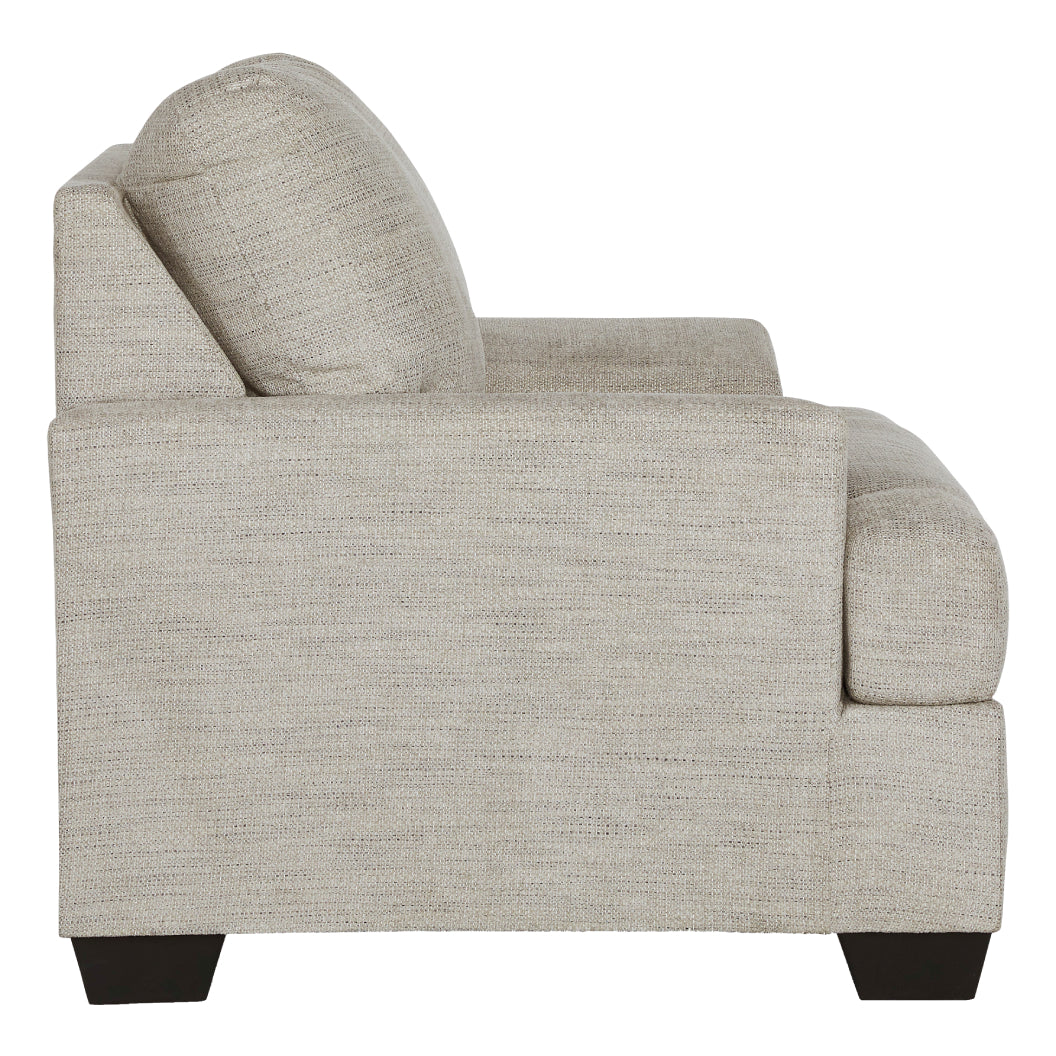 Fauteuil en tissu gris pâle - Vayda