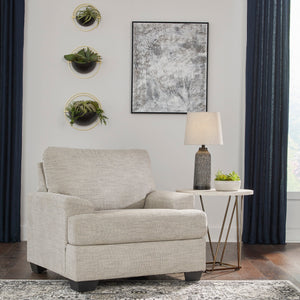 Fauteuil en tissu gris pâle - Vayda