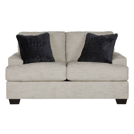 Causeuse beige pâle tissu - Vayda