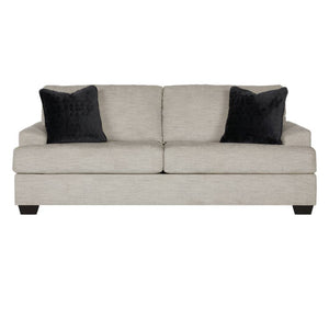 Sofa condo beige pâle en tissu - Vayda