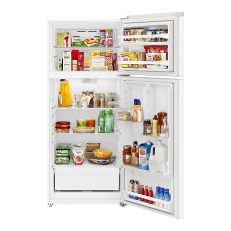 Réfrigérateur congélateur haut Blanc 28po