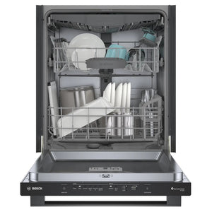 Lave-vaisselle encastrable 24 po. 46 dBA Inox Noir - Série 100 avec Wi-Fi