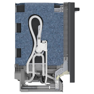 Lave-vaisselle encastrable 24 po. 46 dBA Inox Noir - Série 100 avec Wi-Fi